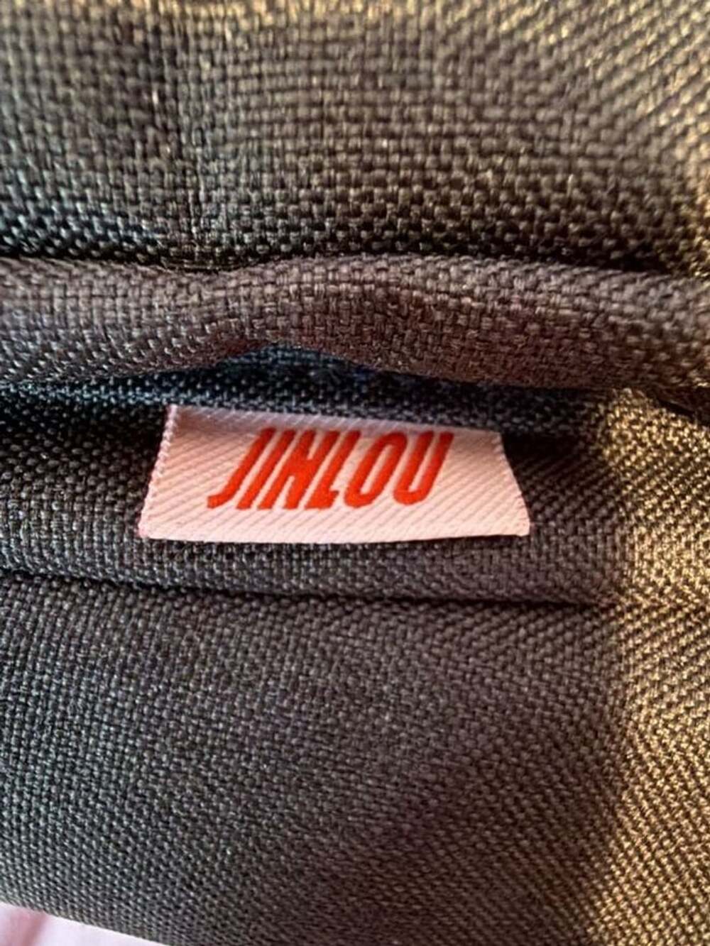 Jinlou Canvas Backpack Dark Gray School Travel Bookbag